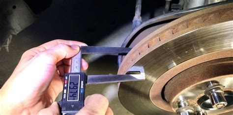 measure thickness of brake rotors|brake rotor wear chart.